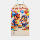 Rex en Hoot Cadeaulabel (Achterkant)