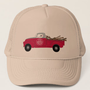 Rex en rode vrachtwagen hoed trucker pet