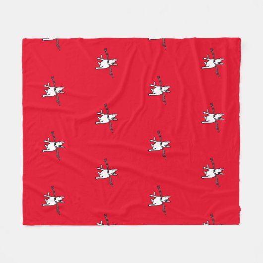 Rex- en Stick fleece-werpen Fleece Deken (Voorkant (Horizontaal))