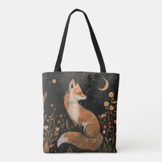 Rex Fox in Maneschijn Bosgrond Tote Bag