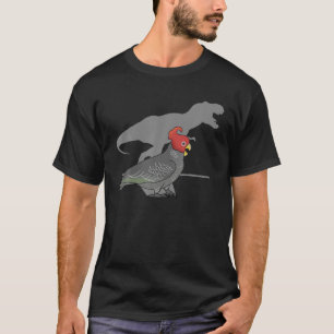 Rex Gang Gang Cockatkato Funny Dinosaur Parrot Bir T-shirt