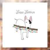 Rex het venster Prettige feestdagen TV Terrier-koe Raamsticker (Vel 2)