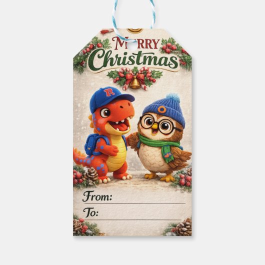 rex hoot cadeaulabel (Achterkant)