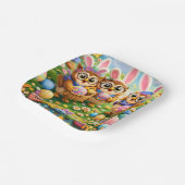 Rex Hoot Pasen feestbord Papieren Bordje (Gebogen)