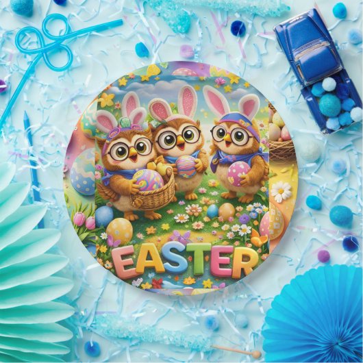 Rex hoot Pasen feestbord Papieren Bordje (Feest)