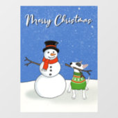 Rex-kerstraamkoeling Raamsticker (Vel)