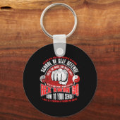 Rex Kwon Do Funny Karate Martial Arts Retro Sleutelhanger (Voorkant)