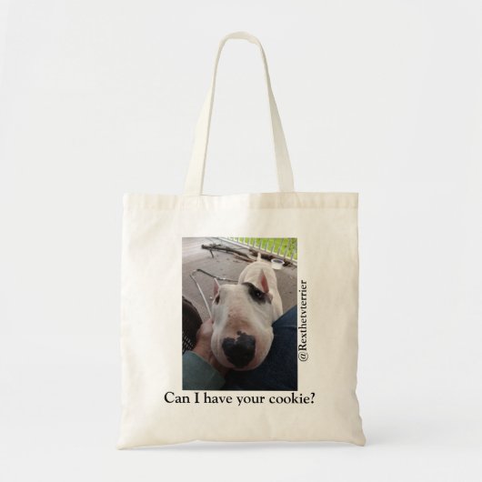 Rex "Mag ik je koekje?" Schoudertas Tote Bag (Voorkant)