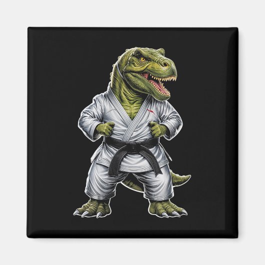 Rex Martial Arts Dinosaur Karate Jiu-jitsu Ninja Magneet (Voorkant)