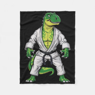 Rex Martial Arts Dinosaurus Jiu-jitsu Bjj Karate Fleece Deken