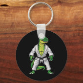 Rex Martial Arts Dinosaurus Jiu-jitsu Bjj Karate Sleutelhanger (Voorkant)