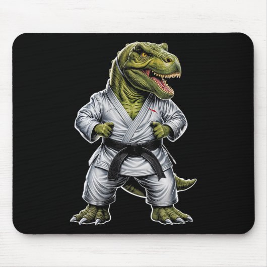 Rex Martial Arts Dinosaurus Karate Jiu-jitsu Ninja Muismat (Voorkant)