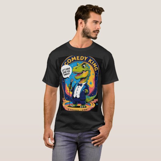 Rex op de microfoon t-shirt (Voorkant volledig)