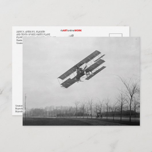 REX SMITH PLANE BRIEFKAART (Voorkant / Achterkant)