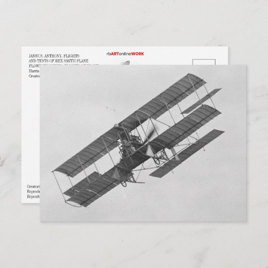 REX SMITH PLANE BRIEFKAART (Voorkant / Achterkant)