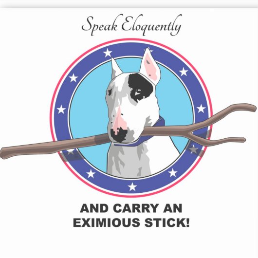 Rex Spreek Eloquently vinyl stickers (Voorkant)