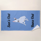 Rex Sun heeft een handdoek. Strandlaken (Voorkant)