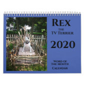 Rex the TV Terrier 2020 Word of.The Maand Calendar Kalender (Hoes)