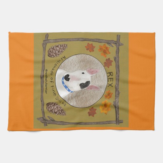 Rex the TV Terrier Autumn - handdoek (Horizontaal)