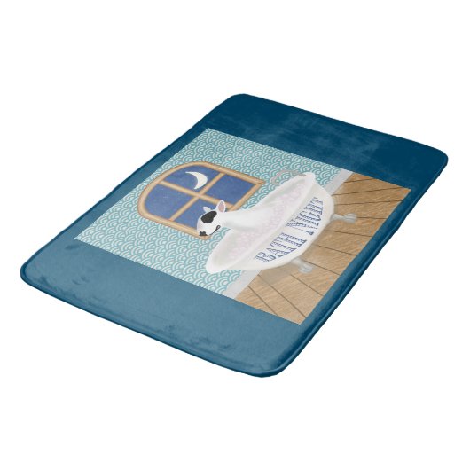 Rex the TV Terrier Bath Night Bath Mat (Gekanteld)