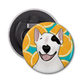 Rex the TV Terrier Fruits Tas Button Flesopener (Voorkant)