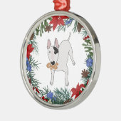 Rex The TV Terrier Glass Ornament (Links)