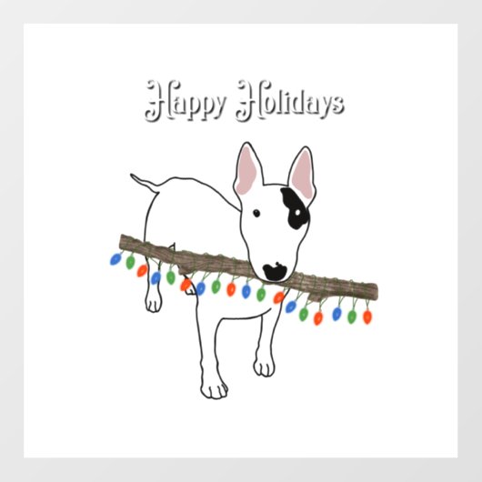 Rex the TV Terrier Holiday window cling Raamsticker (Vel)
