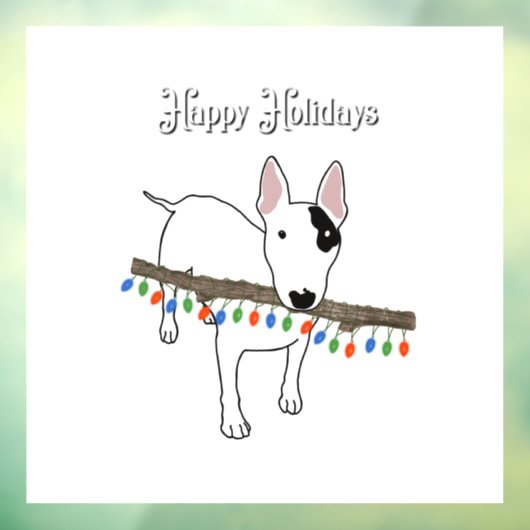 Rex the TV Terrier Holiday window cling Raamsticker (Vel 3)