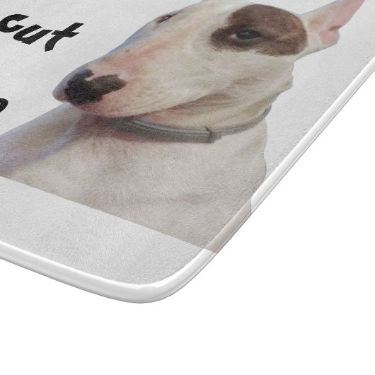 Rex the TV Terrier humorised Cutting board Snijplank (Hoek)