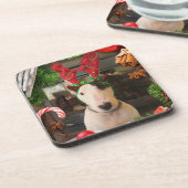 Rex the TV Terrier-kerstonderzetters Bier Onderzetter (Linkerzijde)