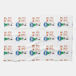 Rex the TV Terrier Life is Short Kitchen Towel Theedoek