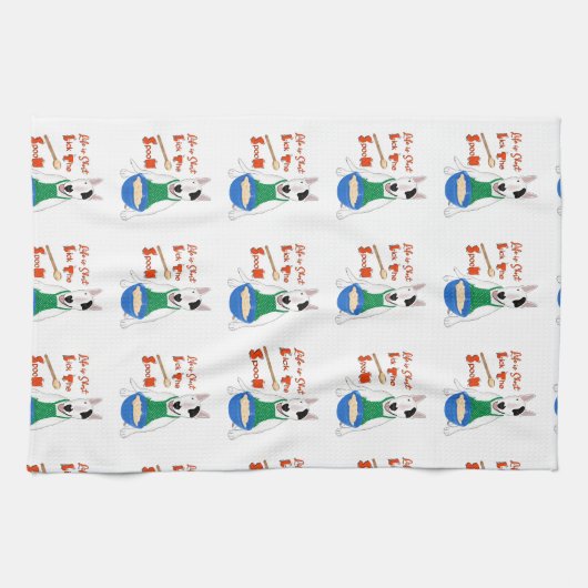 Rex the TV Terrier Life is Short Kitchen Towel Theedoek (Horizontaal)