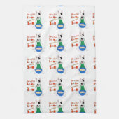 Rex the TV Terrier Life is Short Kitchen Towel Theedoek (Verticaal)