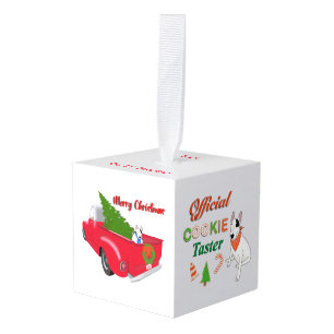 Rex the TV Terrier met kerstkeuken Decoratie