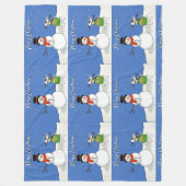 Rex the TV Terrier met kerstmis gooien Fleece Deken (Voorkant)