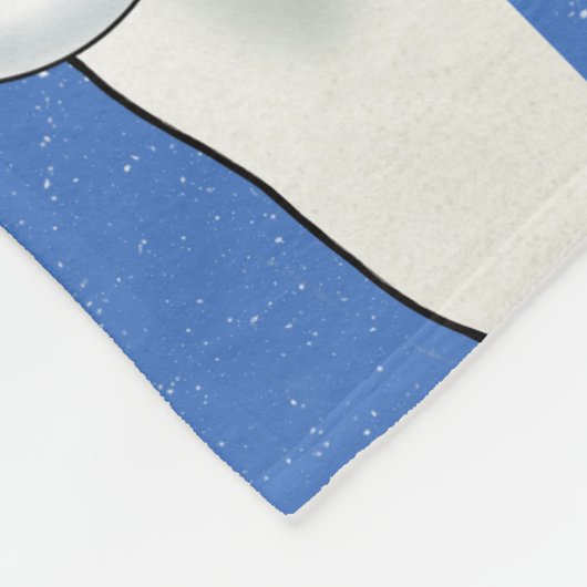 Rex the TV Terrier met kerstmis gooien Fleece Deken (Hoek)