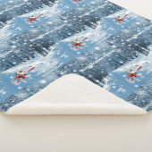 Rex the TV Terrier met kerstmis Sherpa Deken (3/4)