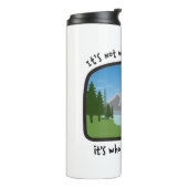 Rex The TV Terrier Neem een Wandeltumbler Thermosbeker (Gedraaid links)