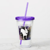 Rex the TV Terrier Paarse Haze Acryltumbler Acryl Drinkbeker (Achterkant)