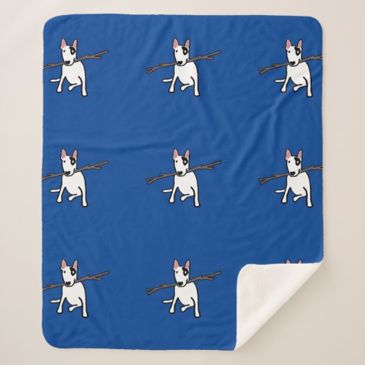 Rex the TV Terrier Sherpa Blanket Ocean Blue Deken (Voorkant)