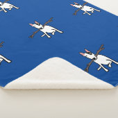 Rex the TV Terrier Sherpa Blanket Ocean Blue Deken (3/4)