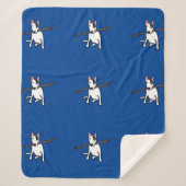 Rex the TV Terrier Sherpa Blanket Ocean Blue Sherpa Deken (Voorkant)