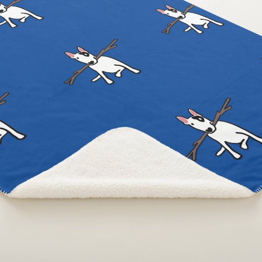 Rex the TV Terrier Sherpa Blanket Ocean Blue Sherpa Deken (3/4)