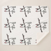 Rex the TV Terrier Sherpa.Blanket Sherpa Deken (Voorkant (horizontaal))