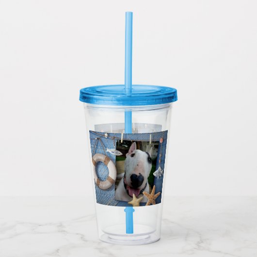Rex the TV Terrier Summer plastic tumbler Acryl Drinkbeker (Voorkant)