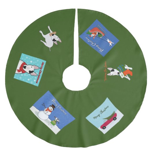 Rex the TV Terrier Tree Skirt Kerstboom Rok (Voorkant)