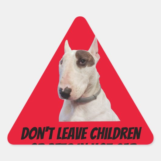 Rex The TV Terrier Warning sticker (Voorkant)