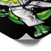 Rex Vechtkunst Dinosaurus Jiu-jitsu Bjj Karate  Poster (Hoek)