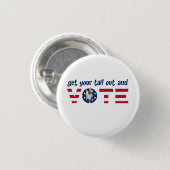 Rex Vote pin (staart) Ronde Button 3,2 Cm (Voorkant /achterkant)