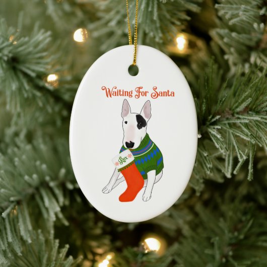 Rex wacht op Santa ornament (Boom)